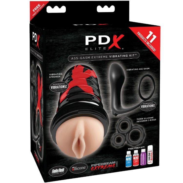 Masturbatore Maschile PDX Elite Ass-Gasm Kit — Aspirazione