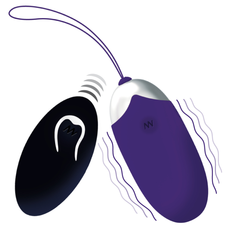 Uovo Vibrante con Telecomando Intense Flippy II — Viola