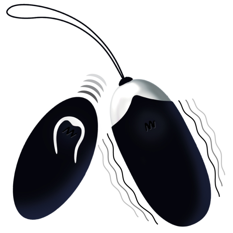 Uovo Vibrante con Telecomando Intense Flippy II — Nero