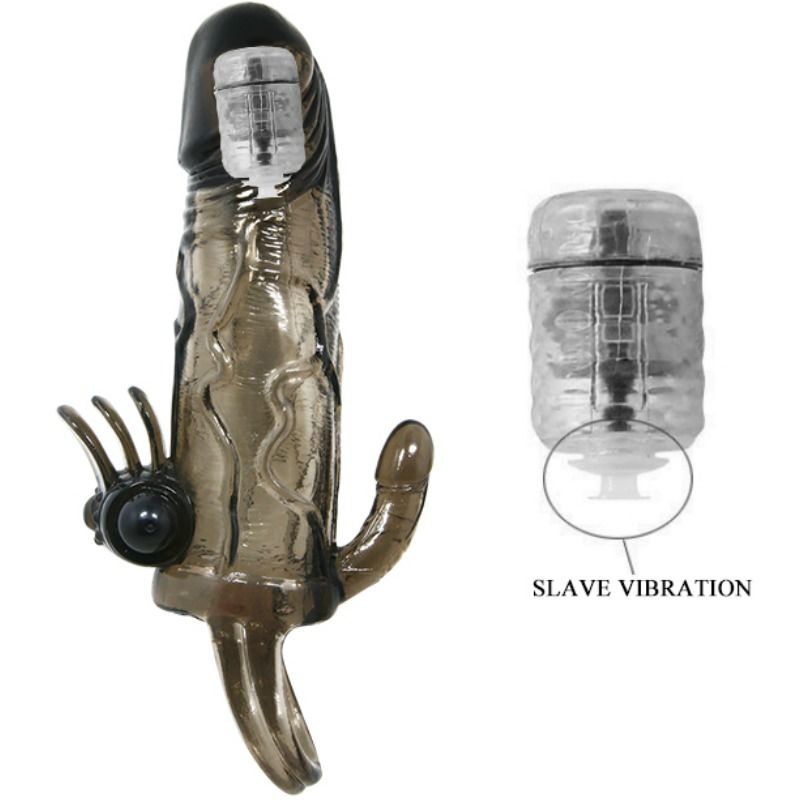 Guaina Fallica Vibrante Baile Brave Man — Doppio Bullet 16.5 cm