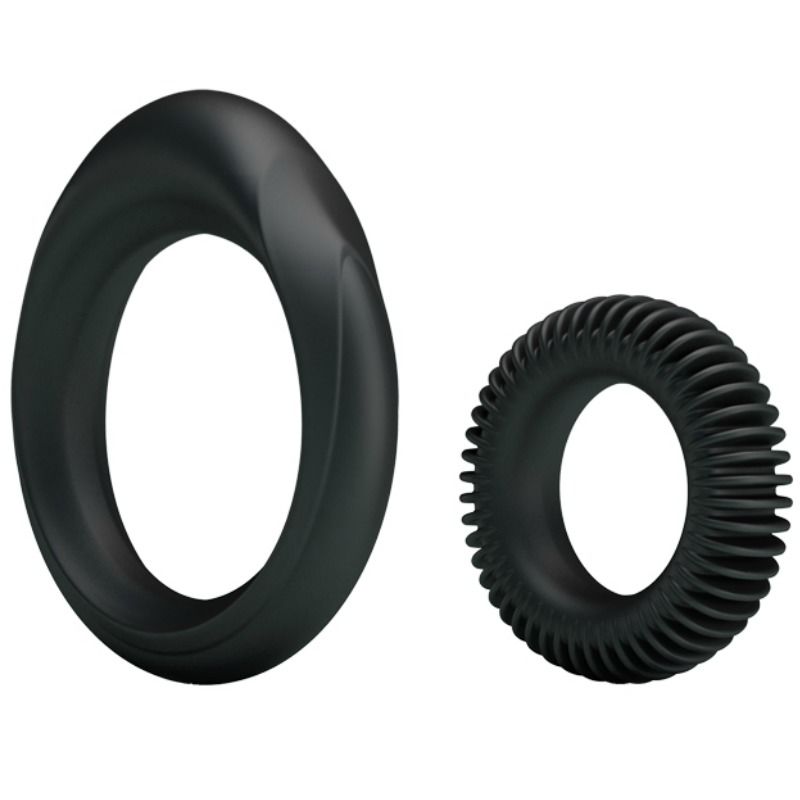 Kit 2 Anelli Fallici in Silicone Baile Manhood — Ritardante