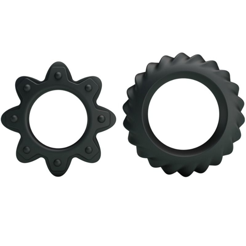 Kit 2 Anelli Fallici Ritardanti Baile Flowering — Silicone