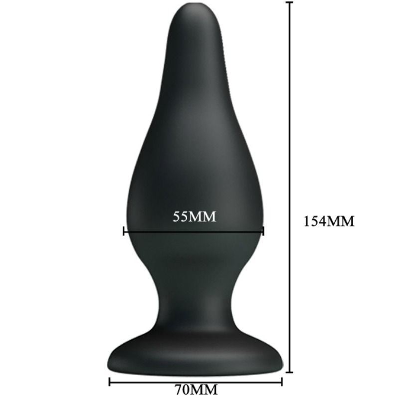 Plug Anale con Ventosa Pretty Love — Silicone, 15.4 cm