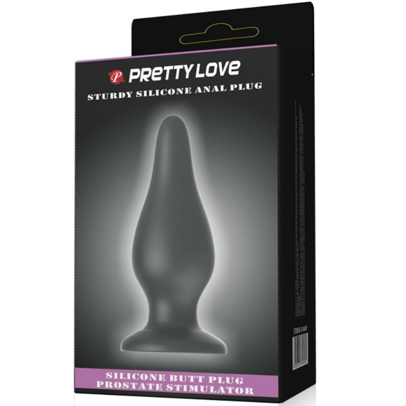 Plug Anale con Ventosa Pretty Love — Silicone, 15.4 cm