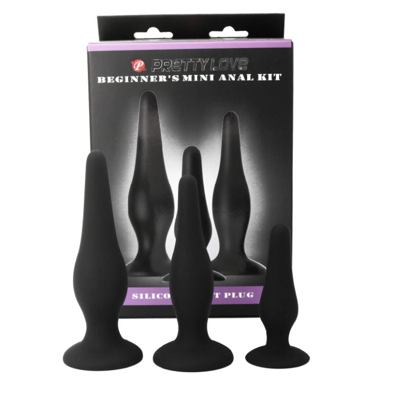 Kit Plug Anale per Principianti Pretty Love — Silicone, 3 Pezzi