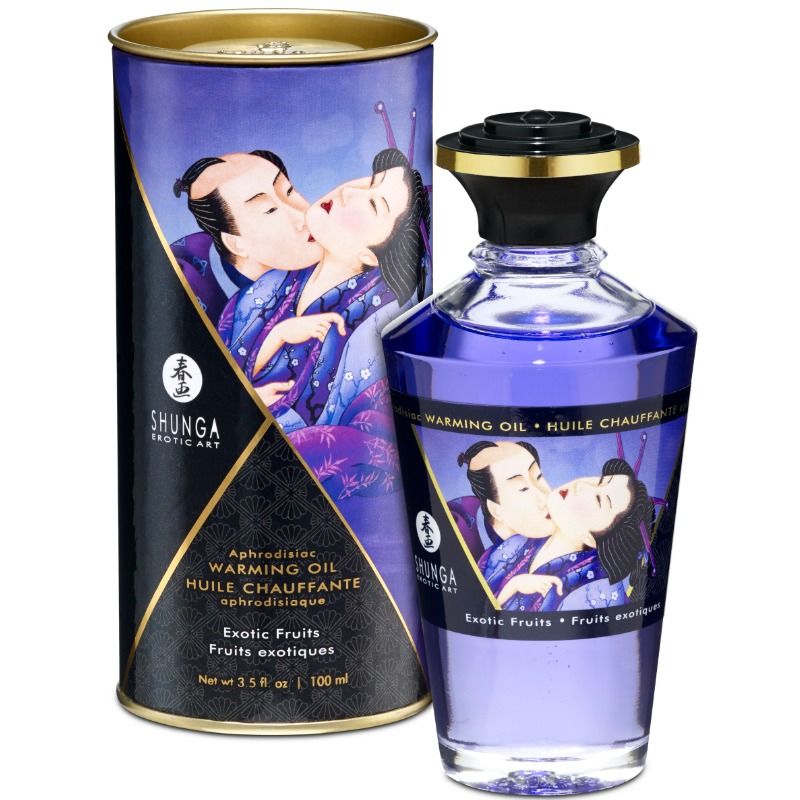 Olio da Massaggio Effetto Calore Shunga — Frutti Esotici 100 ml