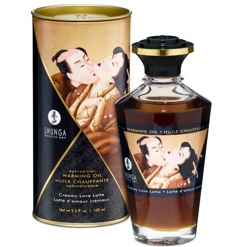 Olio da Massaggio Effetto Calore Shunga — Love Latte 100 ml