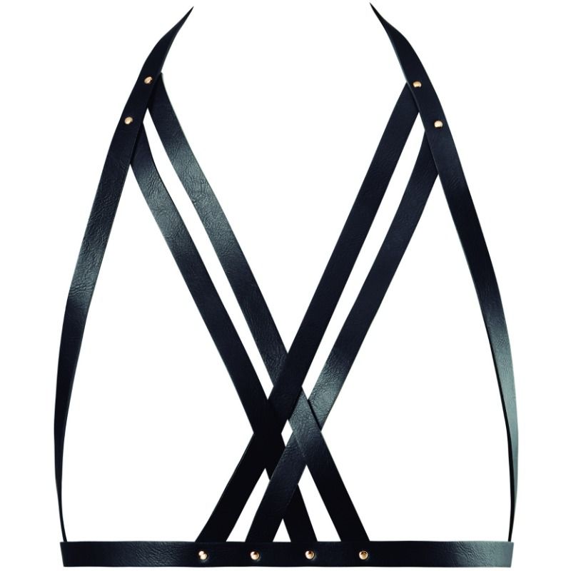 Imbracatura Reggiseno Halter Bijoux Indiscrets Maze — Nera