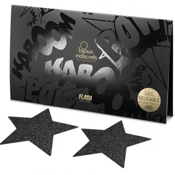Cappucci per Capezzoli Decorativi Bijoux Flash — Black Star