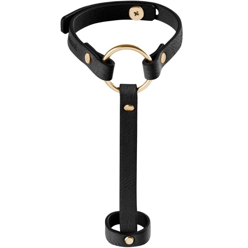 Bracciale BDSM Bijoux Indiscrets Maze — Imbracatura Mano Nero