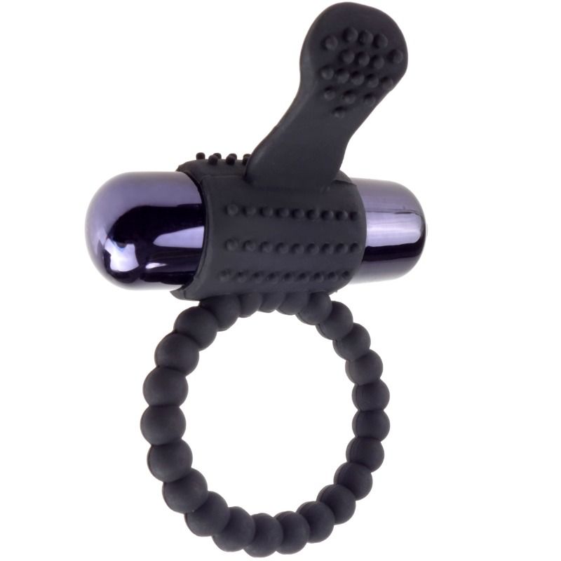Anello Fallico Vibrante Fantasy C-Ringz — Silicone Nero