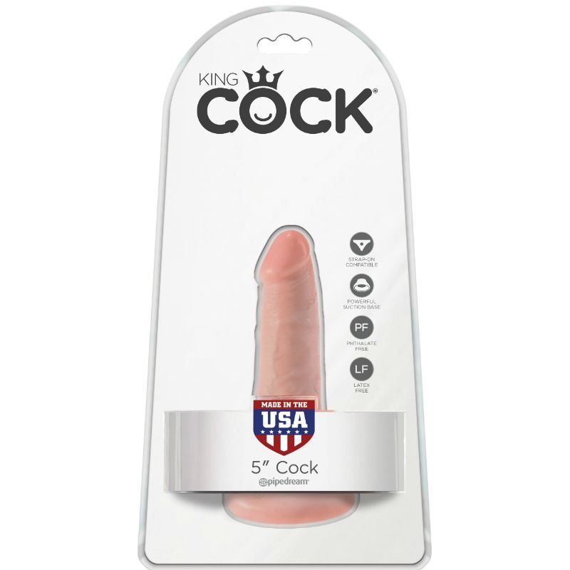 Dildo Realistico con Sfere King Cock — 14 cm, Carne