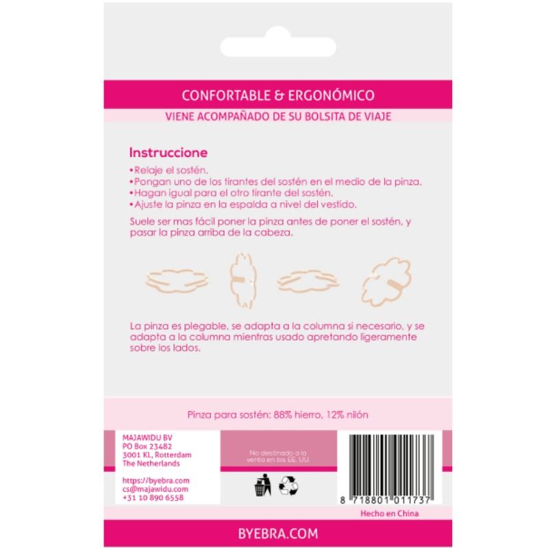 Clip Reggiseno Ergonomica Bye Bra — Regolabile, Invisibile