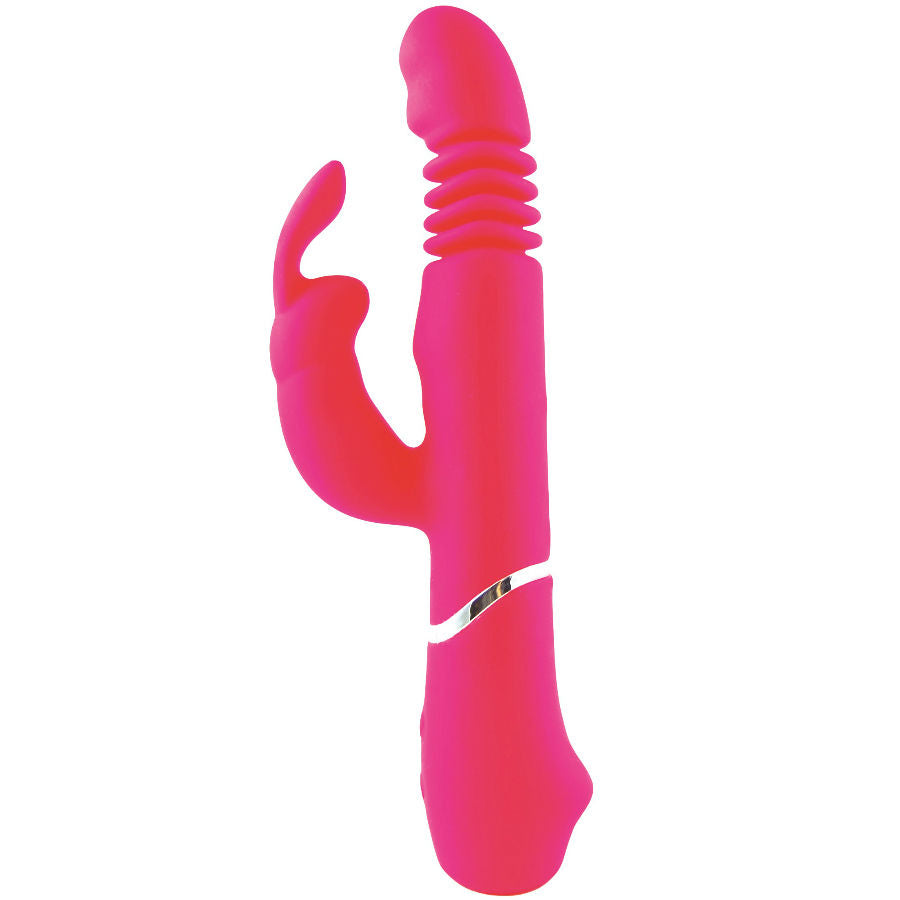 Vibratore Thrusting in Silicone Dreamlove Missouri — Rosa
