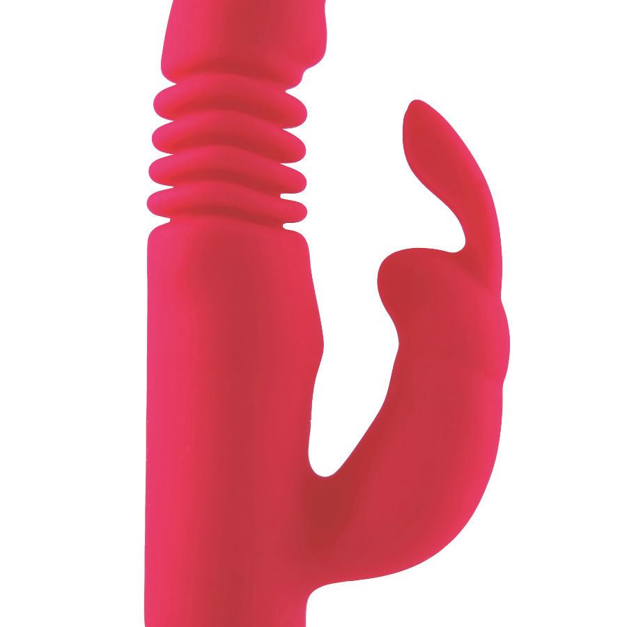 Vibratore Thrusting in Silicone Dreamlove Missouri — Rosa