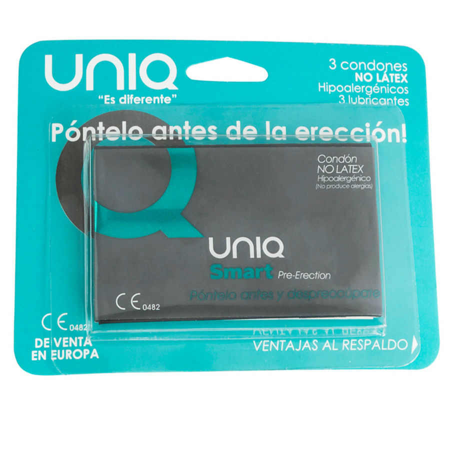 Preservativi Pre-Erezione Uniq Smart Latex Free — 3 Pezzi