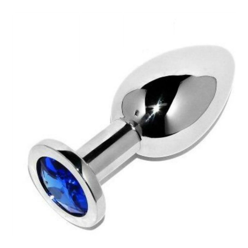 Plug Anale in Acciaio Metal Hard Diamond Blue — 5,71 cm