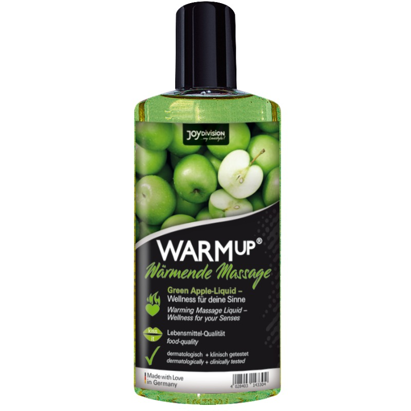 Olio da Massaggio Riscaldante Joydivision Warmup — Mela Verde 150 ml