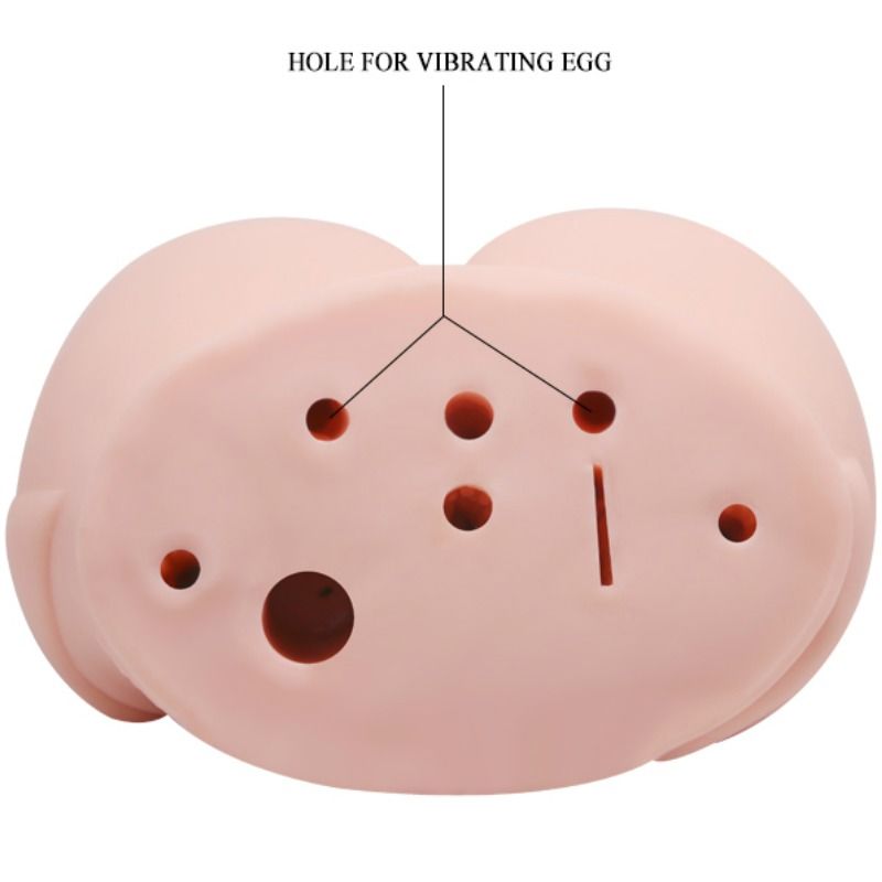 Masturbatore Maschile Realistico Crazy Bull — Vagina e Ano, Vibrante