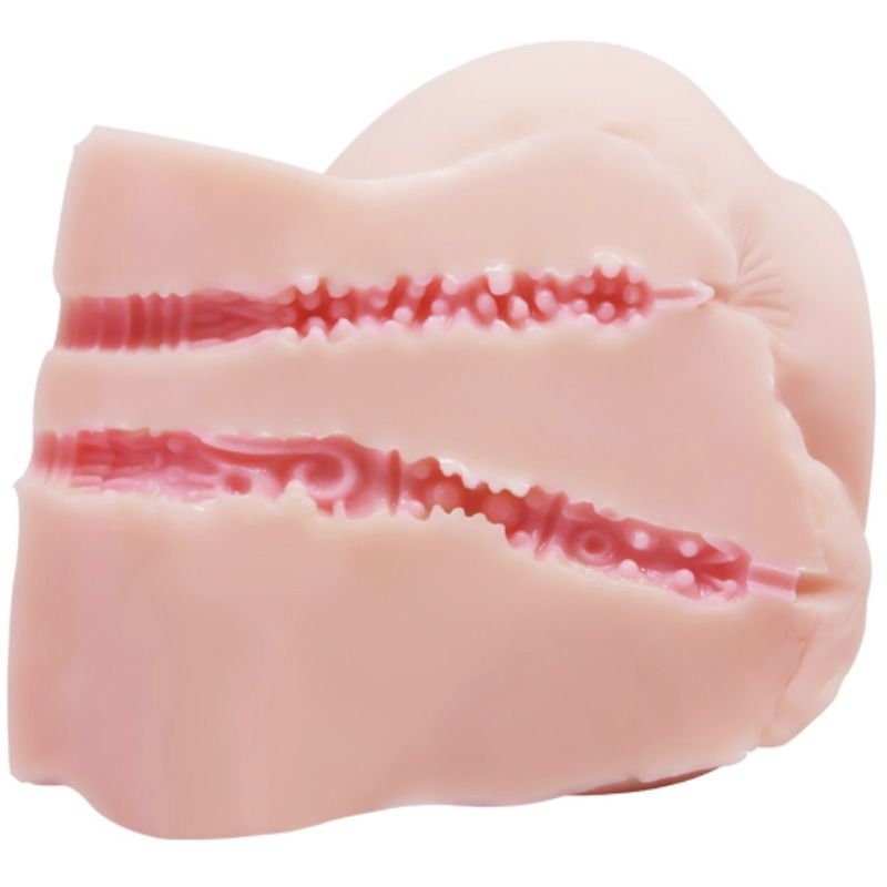 Masturbatore Maschile Realistico Crazy Bull — Vagina e Ano, Vibrante