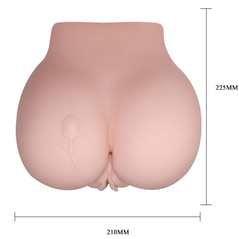 Masturbatore Maschile Realistico Crazy Bull — Vagina e Ano, Vibrante