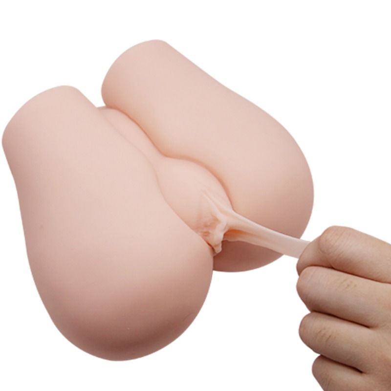 Masturbatore Maschile Realistico Crazy Bull — Vagina e Ano, Vibrante