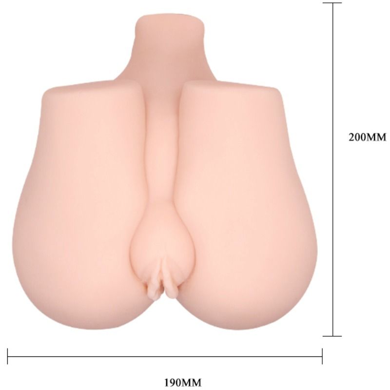 Masturbatore Maschile Realistico Crazy Bull — Vagina e Ano, Vibrante