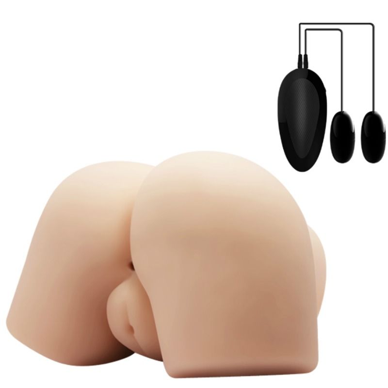 Masturbatore Maschile Realistico Crazy Bull — Vagina e Ano, Vibrante