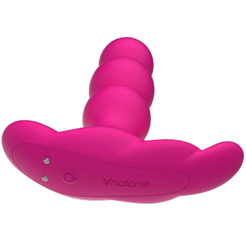 Vibratore Anale con Rotazione Nalone Pearl — Telecomando, Nero