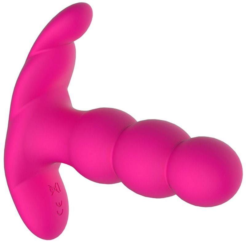 Vibratore Anale con Rotazione Nalone Pearl — Telecomando, Nero