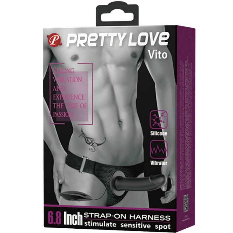 Imbracatura Strapless Vibrante Pretty Love Vito — 17,3 cm