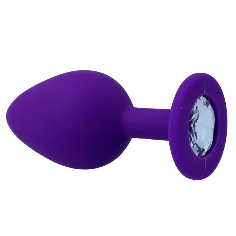 Plug Anale Intense Shelki M — Silicone, Lilla