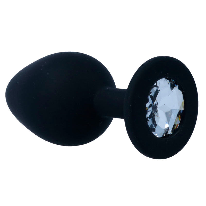 Plug Anale in Silicone Intense Shelki M — Nero
