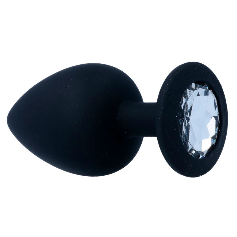 Plug Anale Intense Shelki L — Silicone, Nero