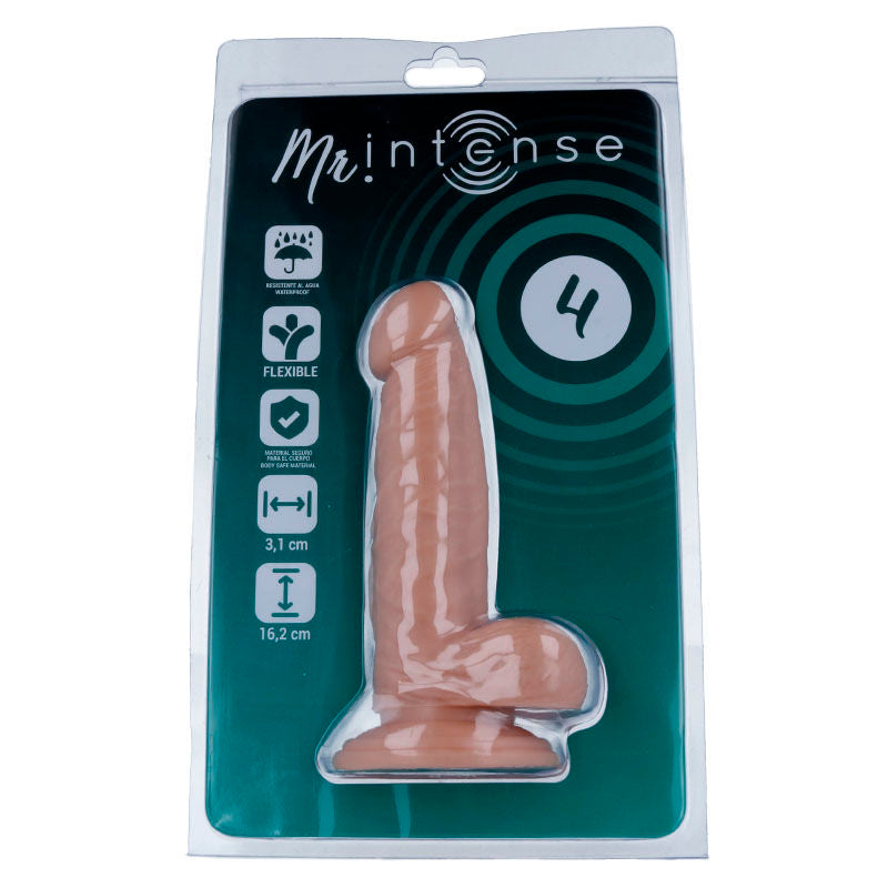 Dildo Realistico Mr. Intense 4 — 16,2 x 3,1 cm, PVC Morbido