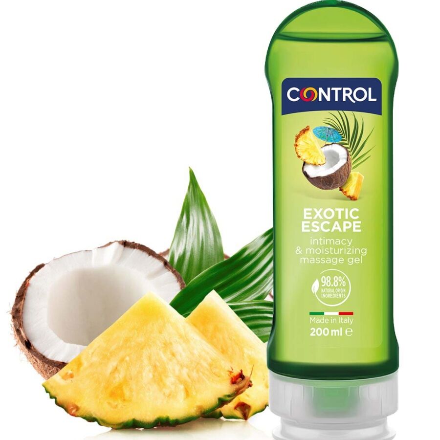 Olio da Massaggio Erotico Control 2in1 Esotico — 200 ml