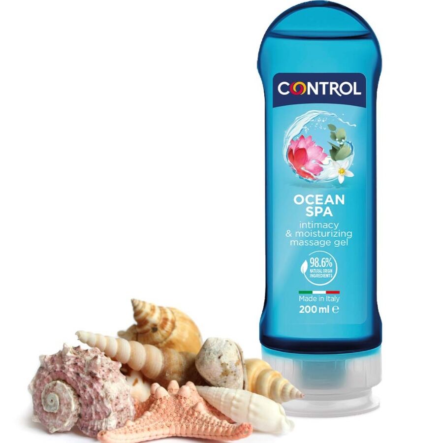 Olio da Massaggio Erotico Control 2in1 — Mare Mediterraneo, 200 ml