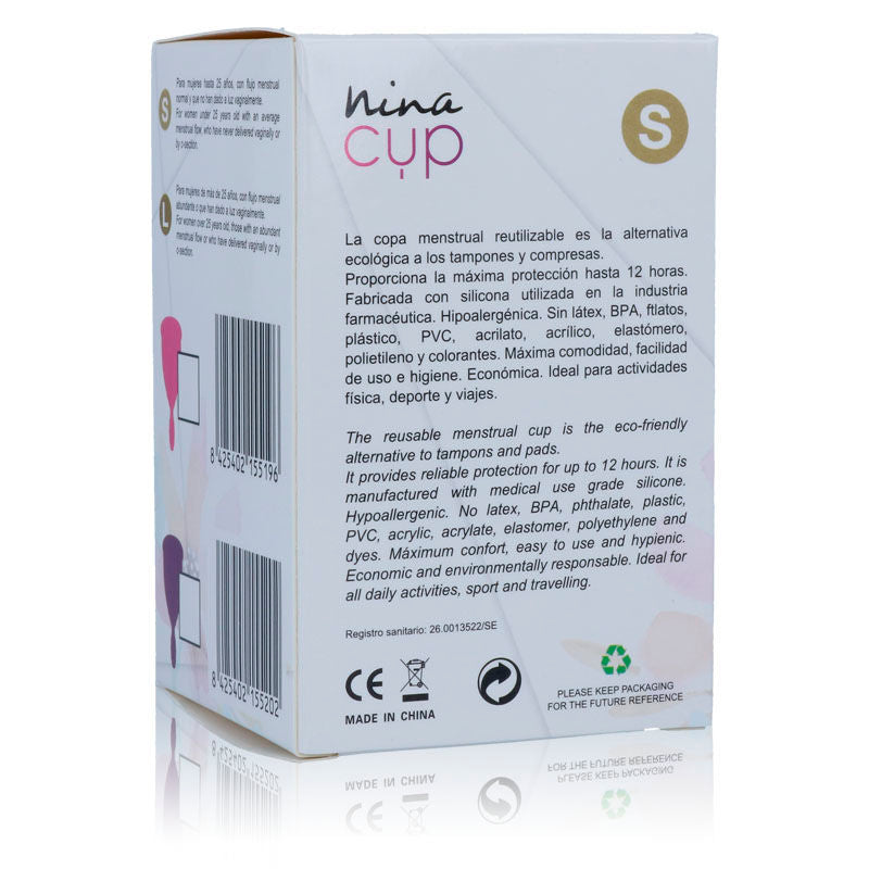 Coppa Mestruale in Silicone Nina Kikí Nina Cup — Taglia S