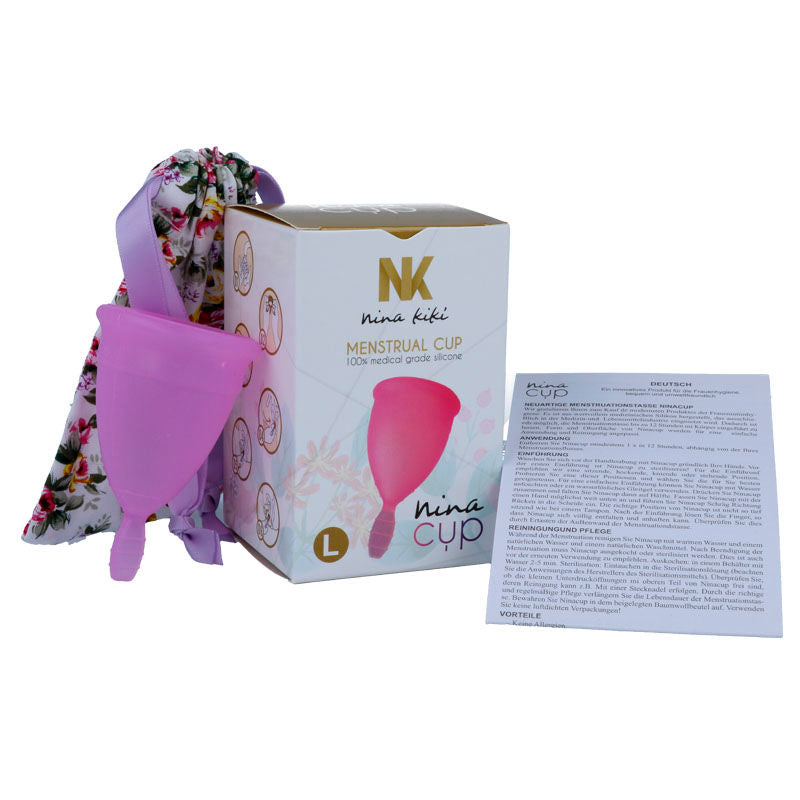 Coppa Mestruale Nina Kikí Nina Cup — Silicone Medicale, Taglia L