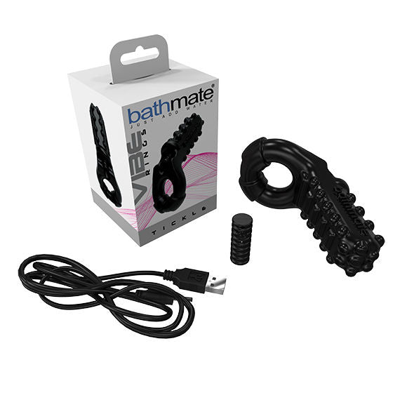 Anello Fallico Vibrante Bathmate Tickle — 3 Velocità, USB