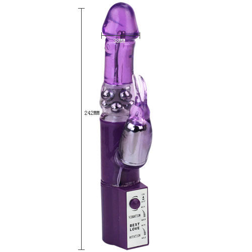 Vibratore Rabbit Rotante Baile Hot Lady II — TPE, Sfere Metalliche