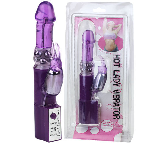 Vibratore Rabbit Rotante Baile Hot Lady II — TPE, Sfere Metalliche