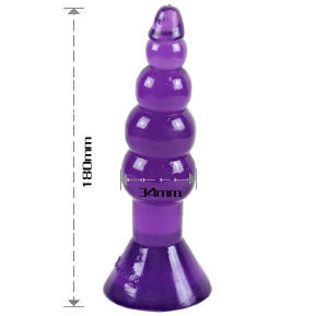 Plug Anale Ondulato Baile Climax Happens — Gelatina 17 cm