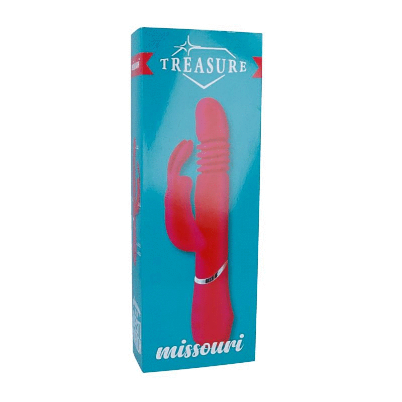 Vibratore Thrusting in Silicone Dreamlove Missouri — Rosa