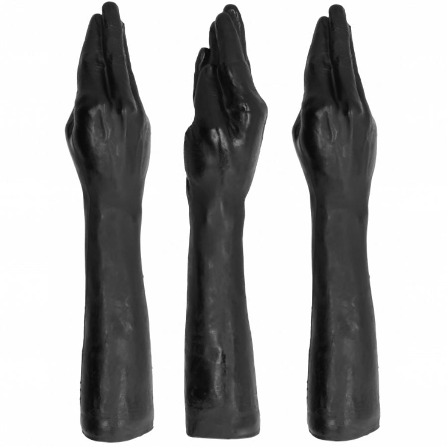 Dildo Fisting Realistico All Black Pugno Gigante — 40 cm