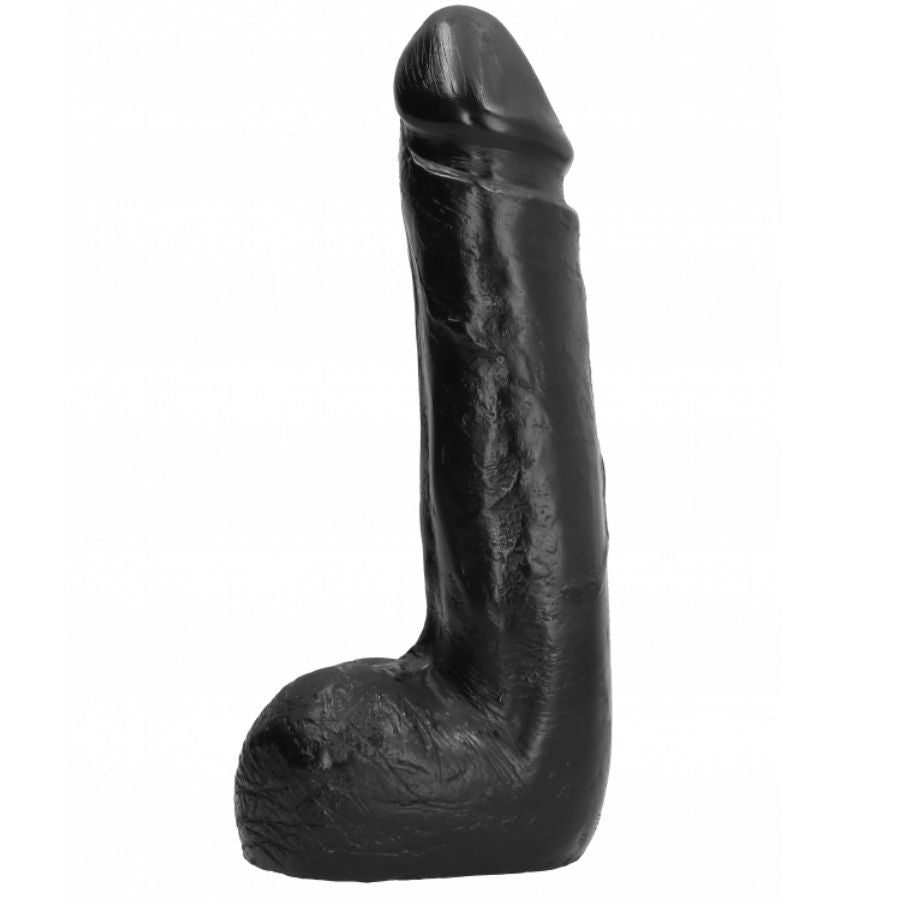 Dildo Realistico Nero All Black — 20 cm, Morbido