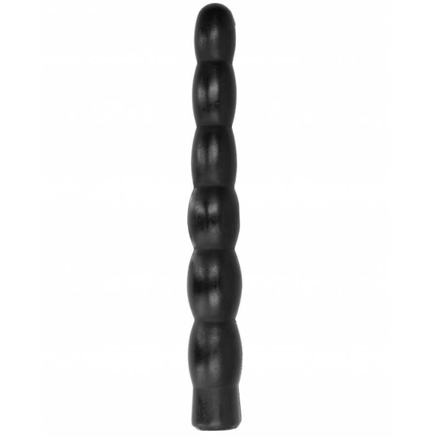Dildo Anale Realistico All Black — Flessibile, 32 cm
