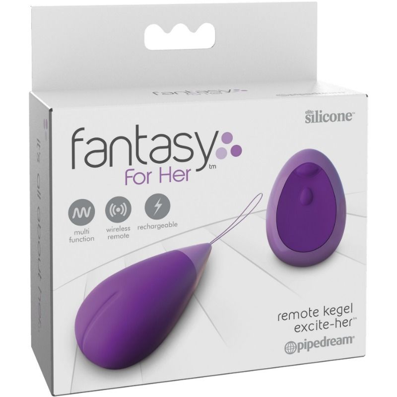 Vibratore Kegel FANTASY FOR HER Excite-Her Remoto — Viola