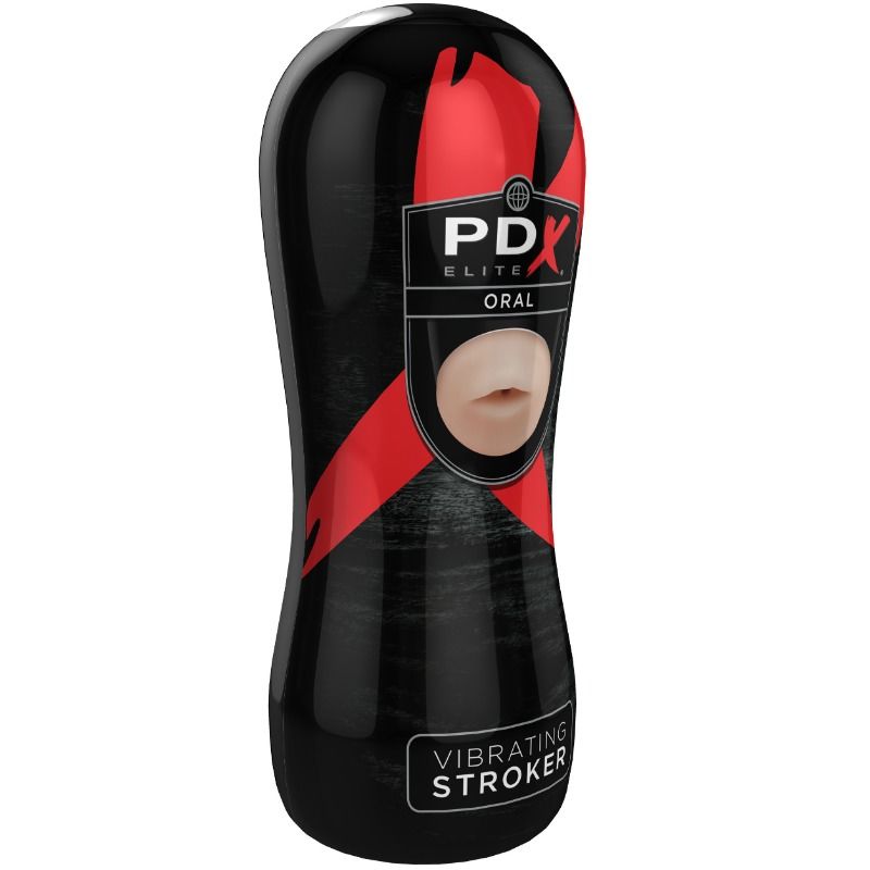 Masturbatore Maschile Orale Vibrante PDX Elite Stroker