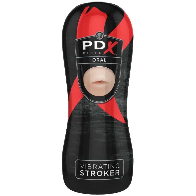 Masturbatore Maschile Orale Vibrante PDX Elite Stroker
